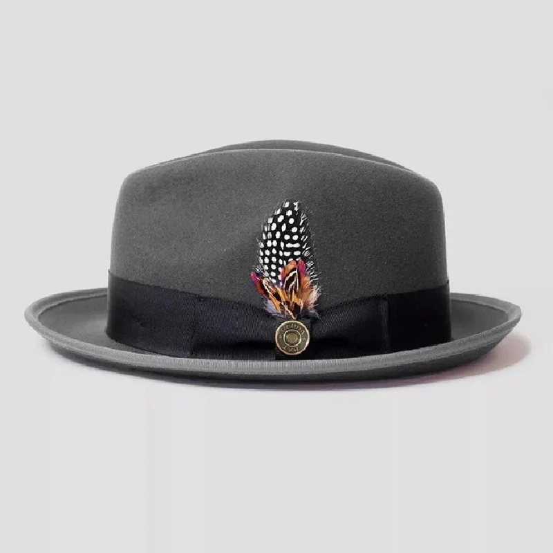 Woolen Denim Hat With Bow Tie, Unisex Jazz Hat, European And American Hot-selling Autumn And Winter Hat