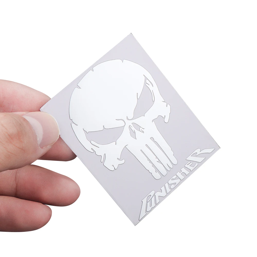 1/2pcs 3D Metal Car Styling Punisher Logo Skull Badges Emblems Auto Dekoration Accessories Universal Phones Stickers