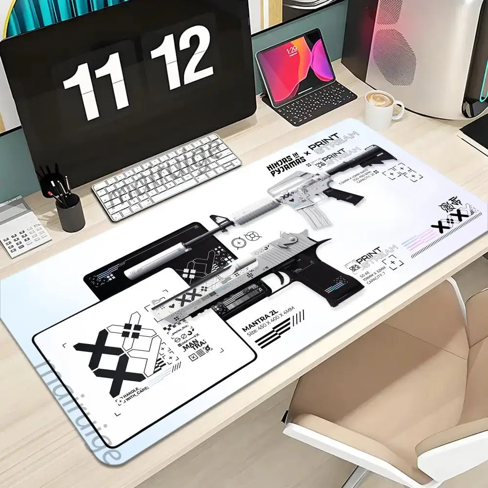 

CSGO Gun Theme Mouse Pad Large Computer Office Game Table Mat 90x40 XXL Rubber Anti-slip Gaming Keyboard Mousepad Long Desk Pads