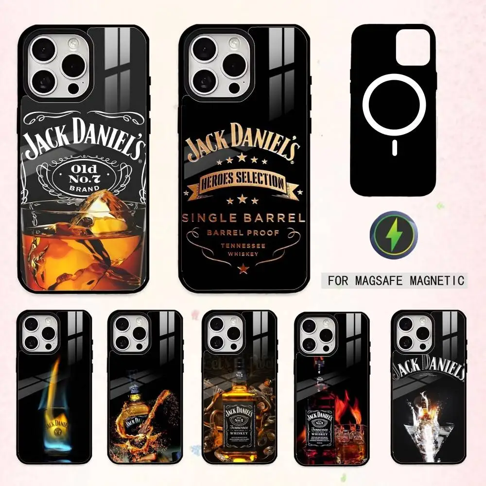 

Cool Jack C-Classic Retro DaNiels Phone Case For iPhone17,16,15,14,13,12,11 Plus,Pro Max Magnetic For Magsafe Wireless Charging