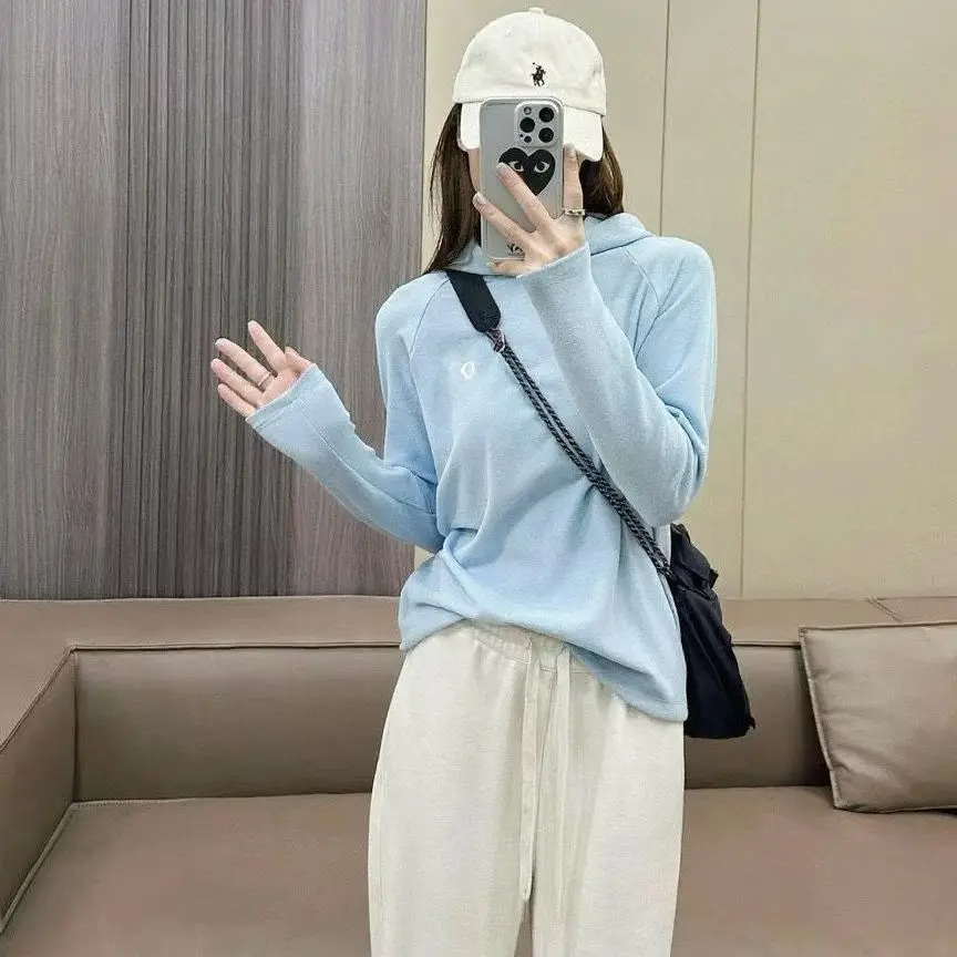 Automne hiver chaud Fce Double face brued sweat à capuche Spor Dopne couleur série haut extérieur fibre de Polyester 00%