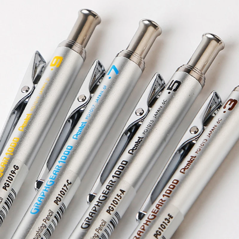 Pentel Drawing Mechanical pencils GraphGear 1000  Low Center of Gravity Telescopic Protective Tube Is Not Easy To Break Lead image 5