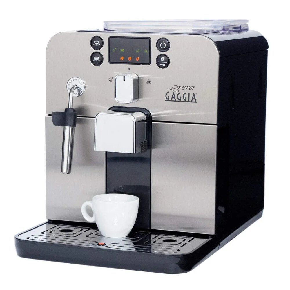

Fully automatic black coffee machine made in Italy