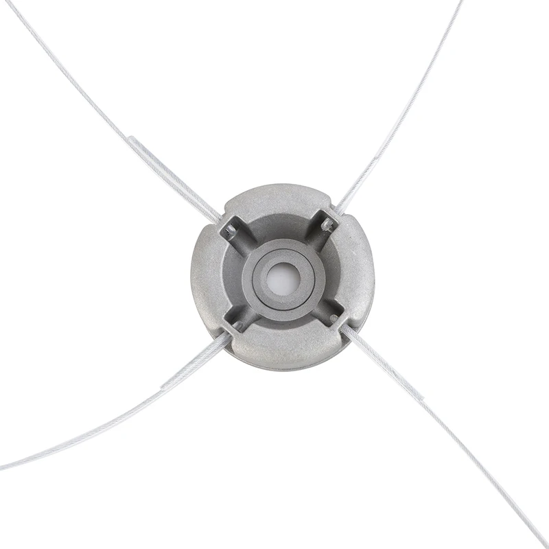 Top-Grade Aluminum Alloy Universal Lawn Mower Head with Nylon Steel Mowing Line, Replacement Components