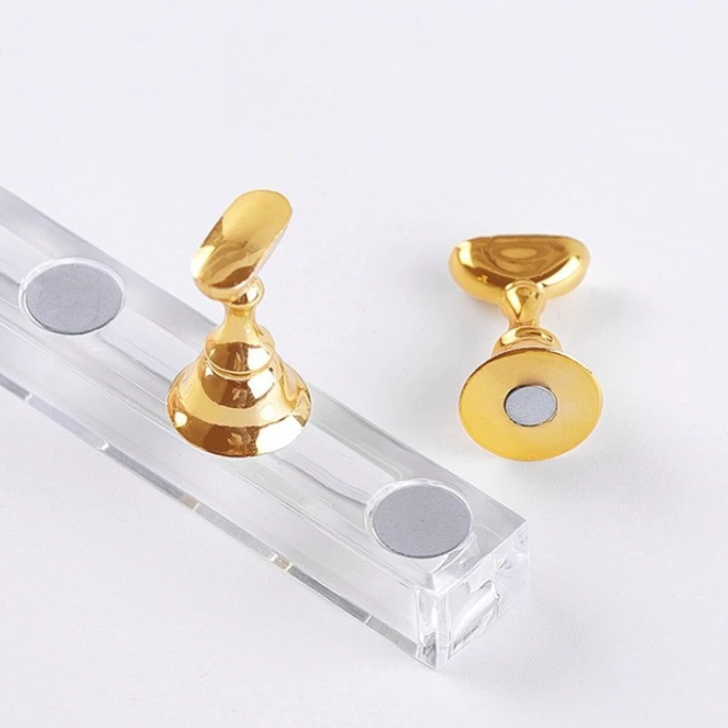 Support magnétique pour ongles à pression, 5 pièces, présentoir de faux ongles, support de pratique, réutilisable, formation/peinture pour débutants, bricolage