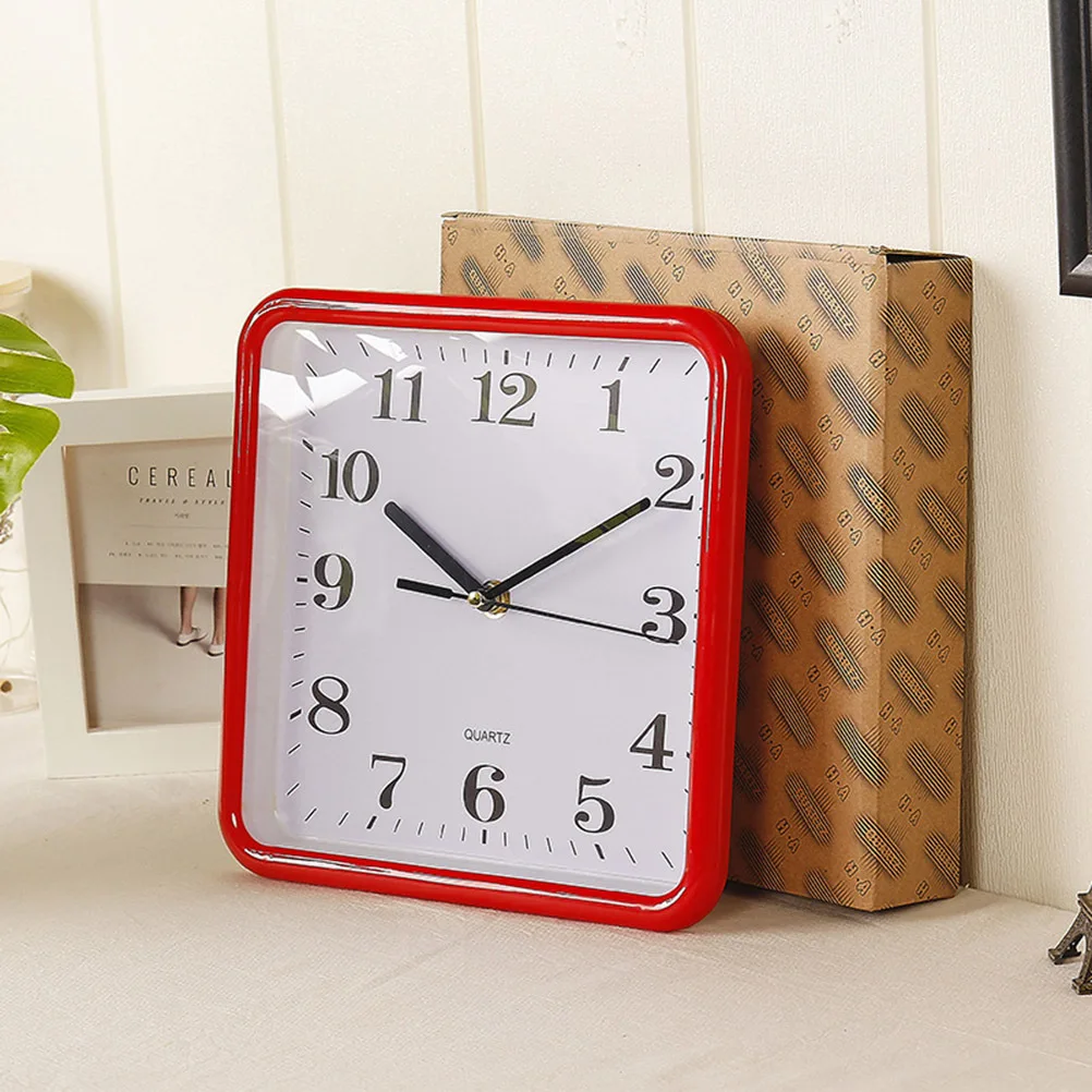

Square Wall Clock 12 Inch Simple Art Decor Wall Clock For Home Office Living Room Bedroom Cafe Hotel Bar Decorative
