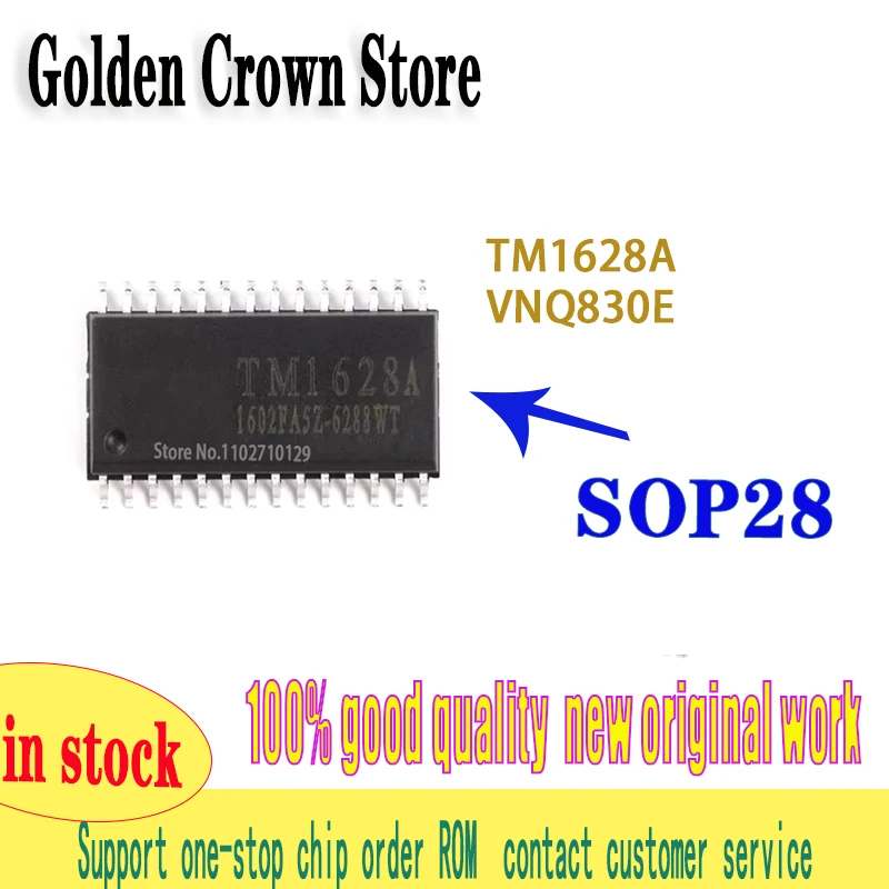 5~10pcs/lot TM1628 TM1628A  VNQ830E VNQ830  SOP-28 New and Original In Stock