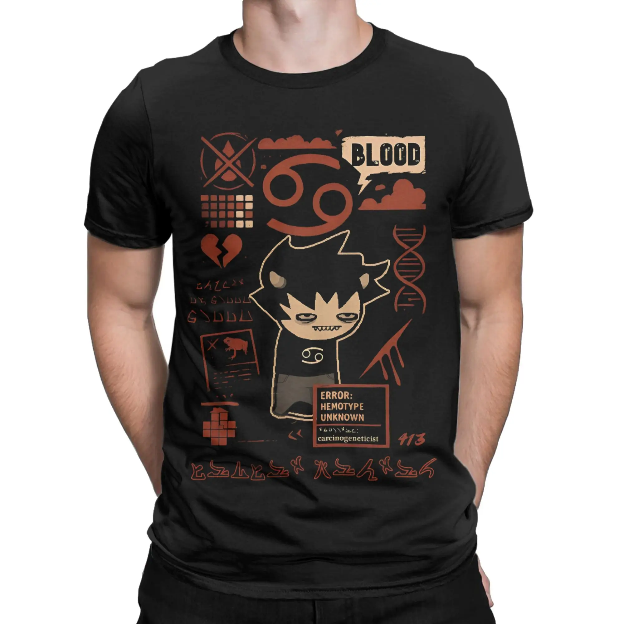 وصل حديثًا تي شيرت Homestucks Karkat Vantas للرجال والنساء 100% قطن تي شيرت ملابس قصيرة الأكمام