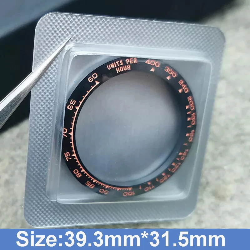 39,3 mm * 31,5 mm, Dicke 2,6 mm, Keramik-Lünetteneinsatz für Rolex Daytona 116500 116520, Uhrenreparaturteile – Detail 1