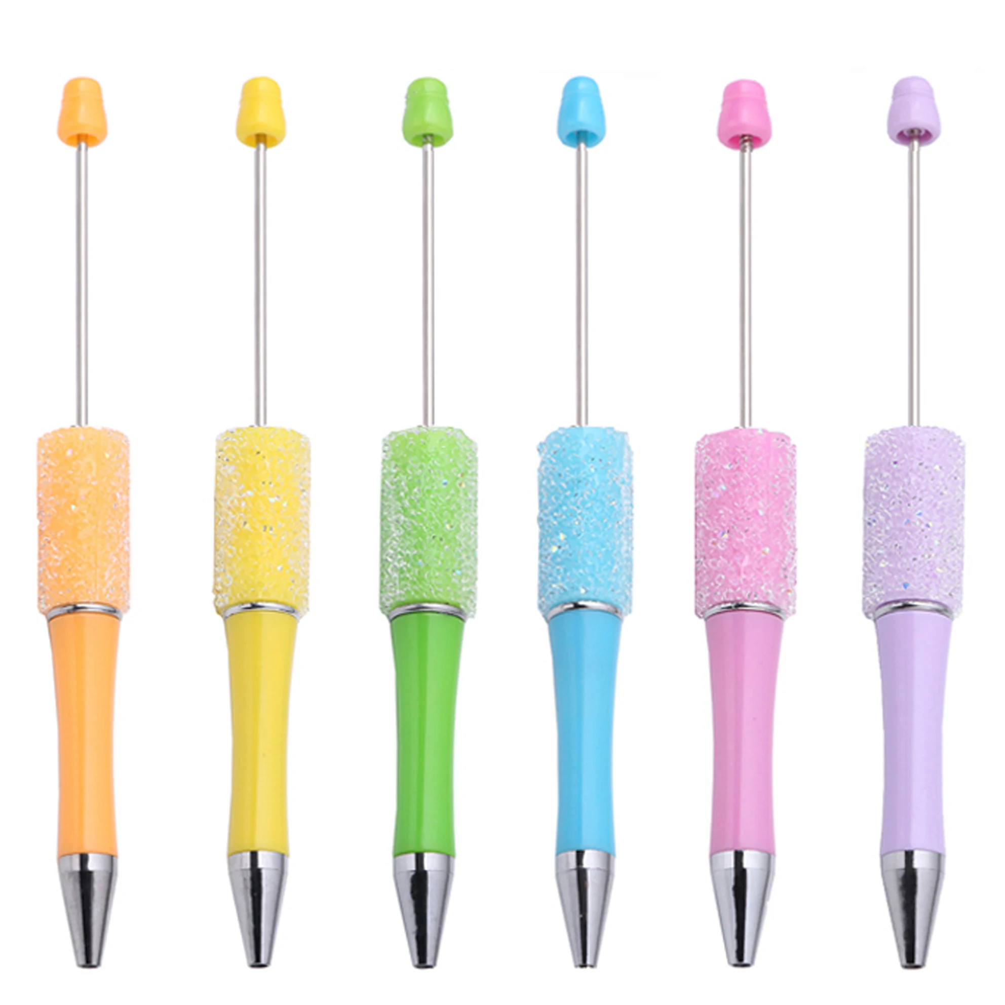 

30Pcs Wholesale Full Star Beaded Pen Creative DIY Handmade Sticker Set Diamond Beaded Ballpoint Pens