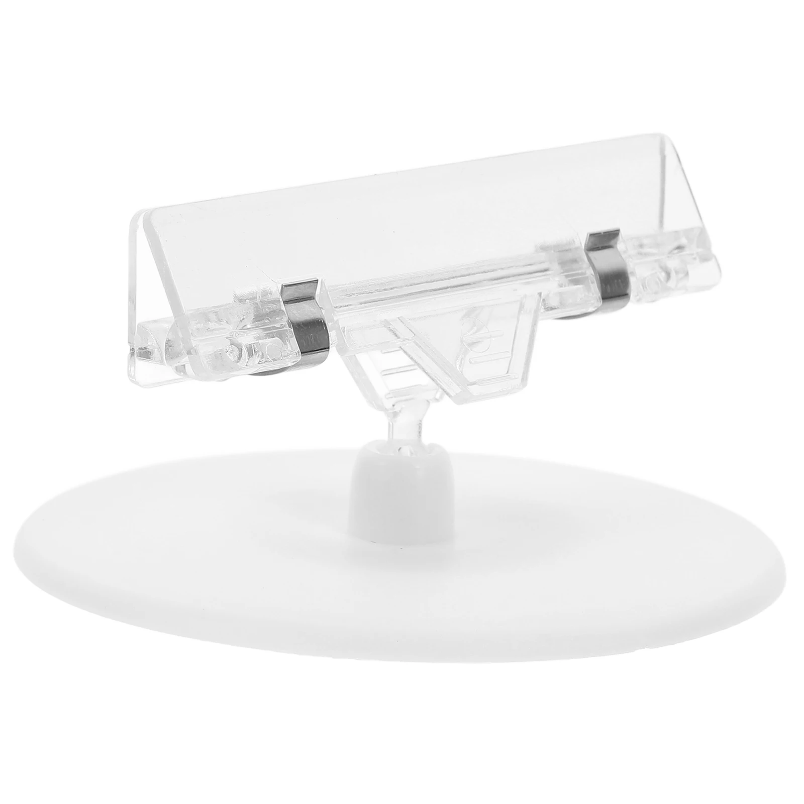 

5pcs Price Advertising Clip Display Rack Mounting Disc Clothing Signs Plastic Holder Rotation Sign Clips Retail Display