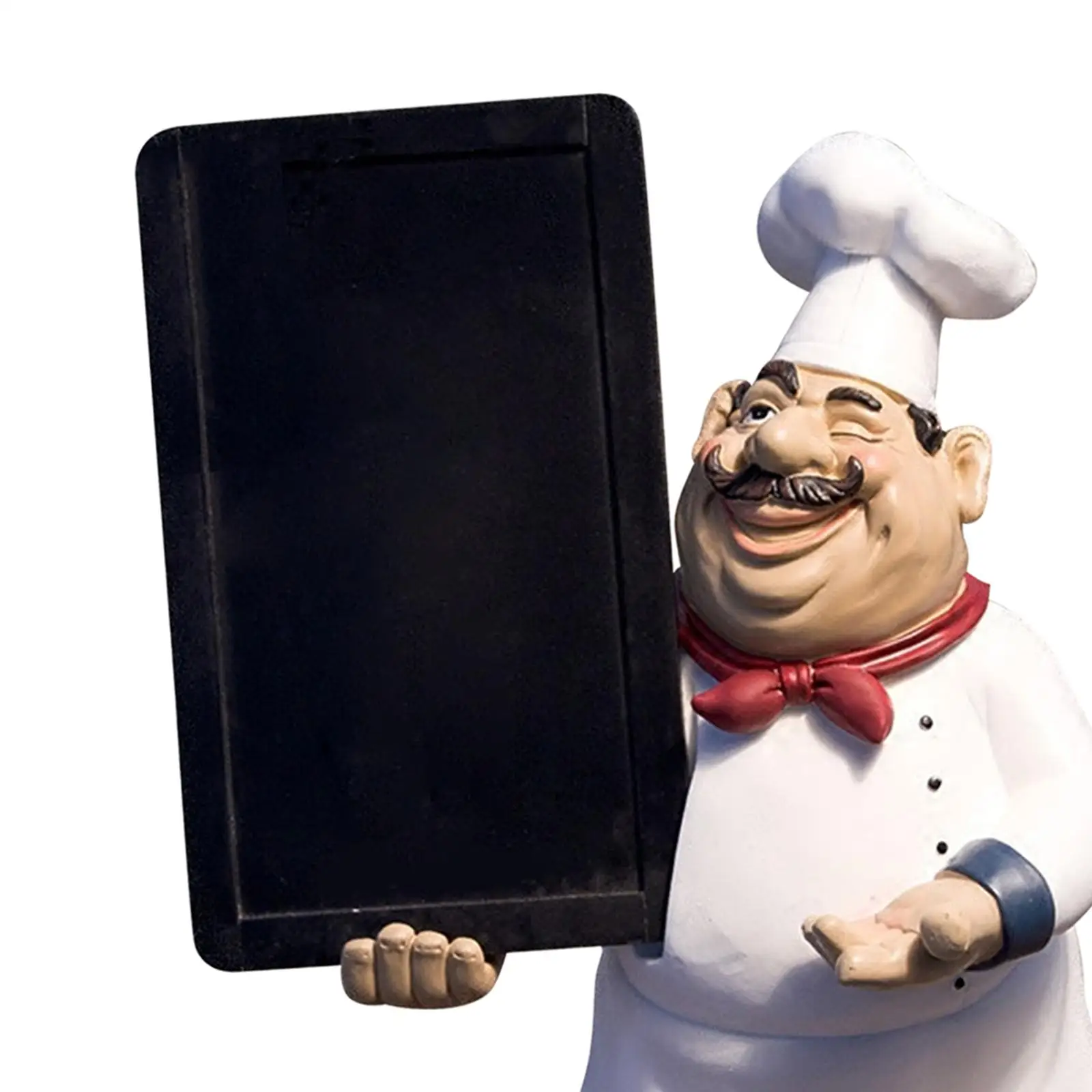 Cooking Chef Ornament Resin Novelty Collectible Chef Decor Statue for Home Shop Decor Kitchen Decorations Counter Top Coffee