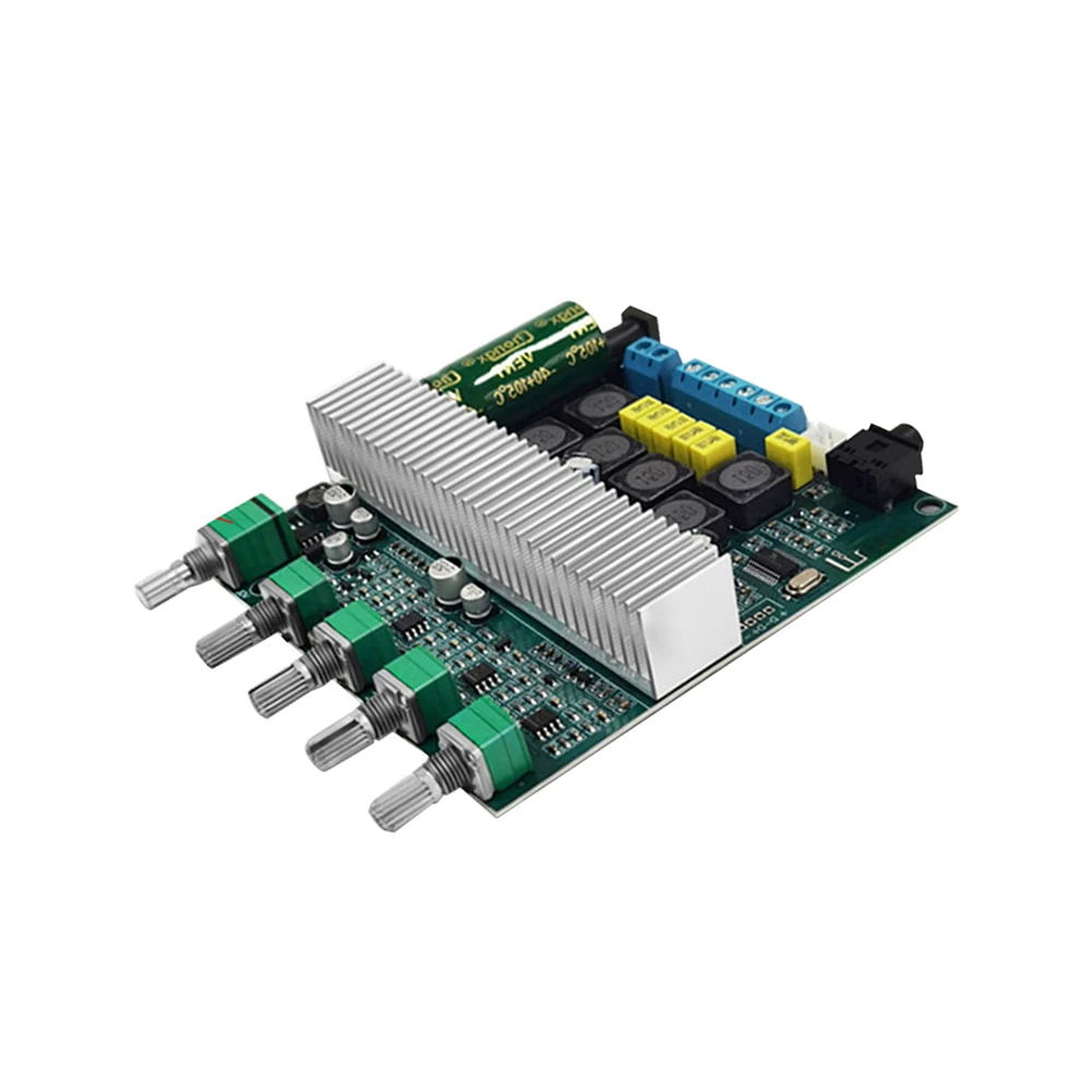 TPA3116 Subwoofer Amplifier Audio Board 2.1 HiFi Amplificador USB DAC Bluetooth 5.0 Power Amplifiers 2x50W+100W