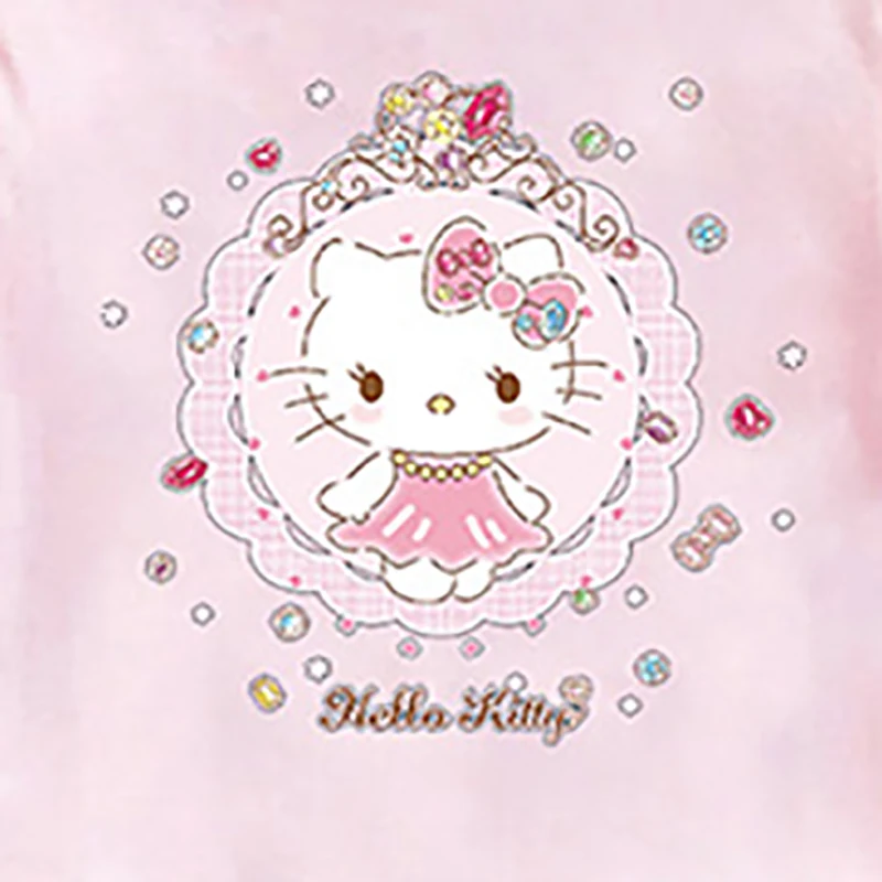 Girls Mesh Dress Cute Hello Kitty Children Long Sleeve Clothes Autumn Baby Kids Party Dresses Vestidos Toddler Love Pink Dress