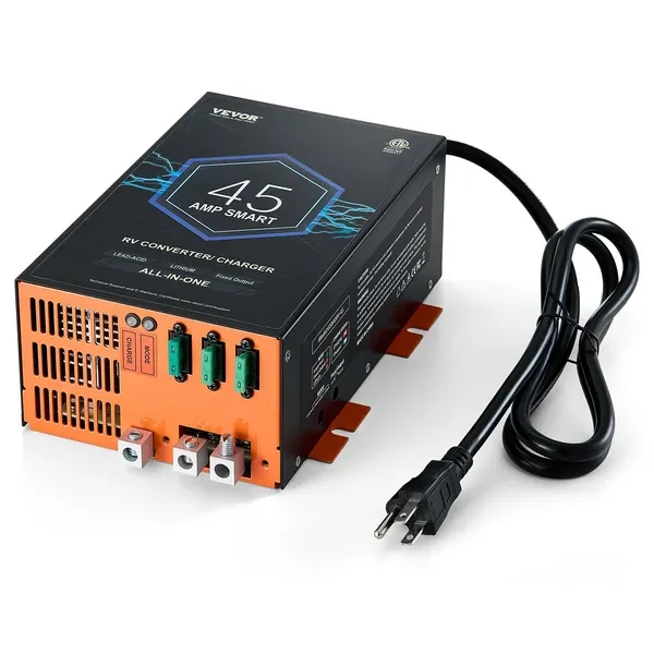 VEVOR RV Converter 45 Amp 110V AC to 12V DC RV Power Converter Battery Charger