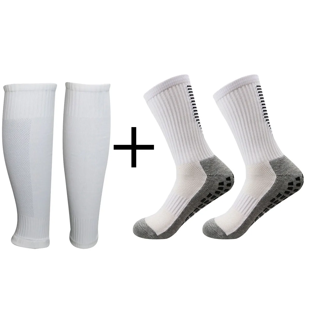 1 Set Leg Cover Sleeve And Football Socks For Sport Running Cycling