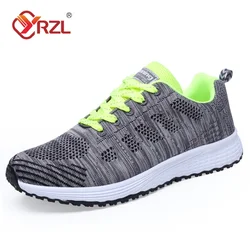 YRZL Zapatillas de deporte para hombre, zapatillas de deporte transpirables de malla cómodas y ligeras a la moda, zapatos deportivos para parejas, zapatos de tenis al aire libre para hombres