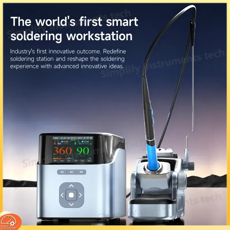 Smart Soldering Station with 4 in 1 T225 Handle for Mobile Phone Motherboard Repair BGA CPU PCB Professional Repair Tool