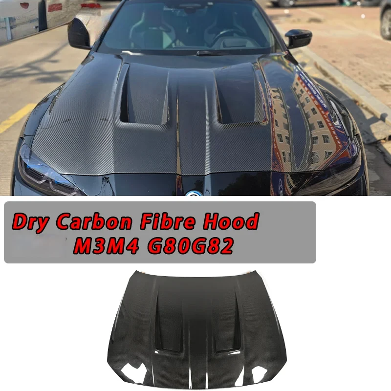 Prepreg Dry Carbon Fiber Hood Sports Coupe 2021+ Gloss Easy Installation Exterior Body Kit Parts
