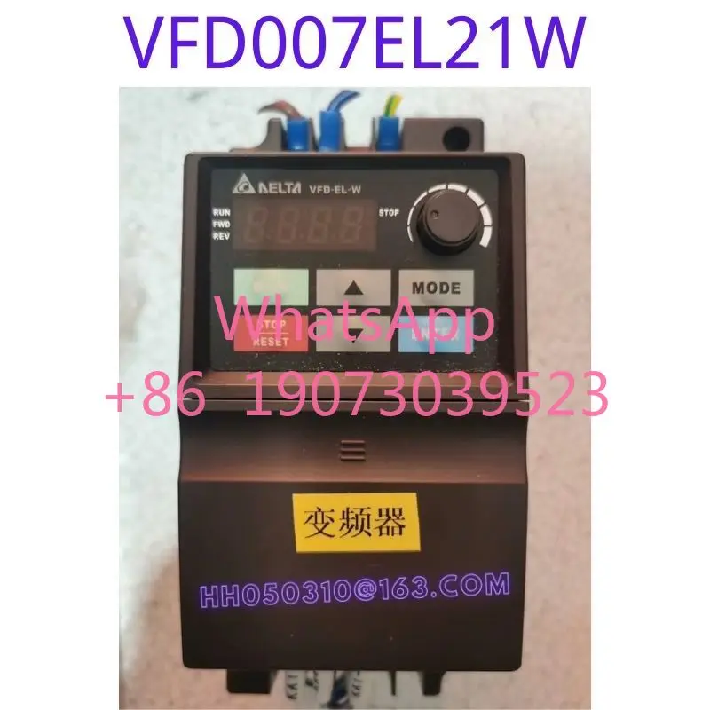 

Преобразователь частоты б/у VFD007EL21W 0,75 кВт 220 В, функция протестирована неповрежденная, внешний вид неповрежденный