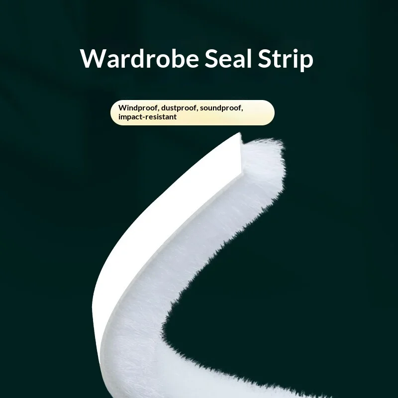 Wardrobe Sliding Door Dust Sealing Anti-collision Strip Door Window Gap Filling Strip Edge Sealing Tape Windproof Brush Strip