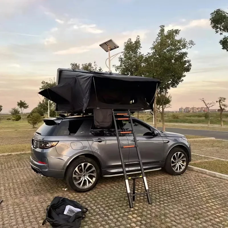

4 Person Aluminum Hard Roof Top Tent Vehicle Camping