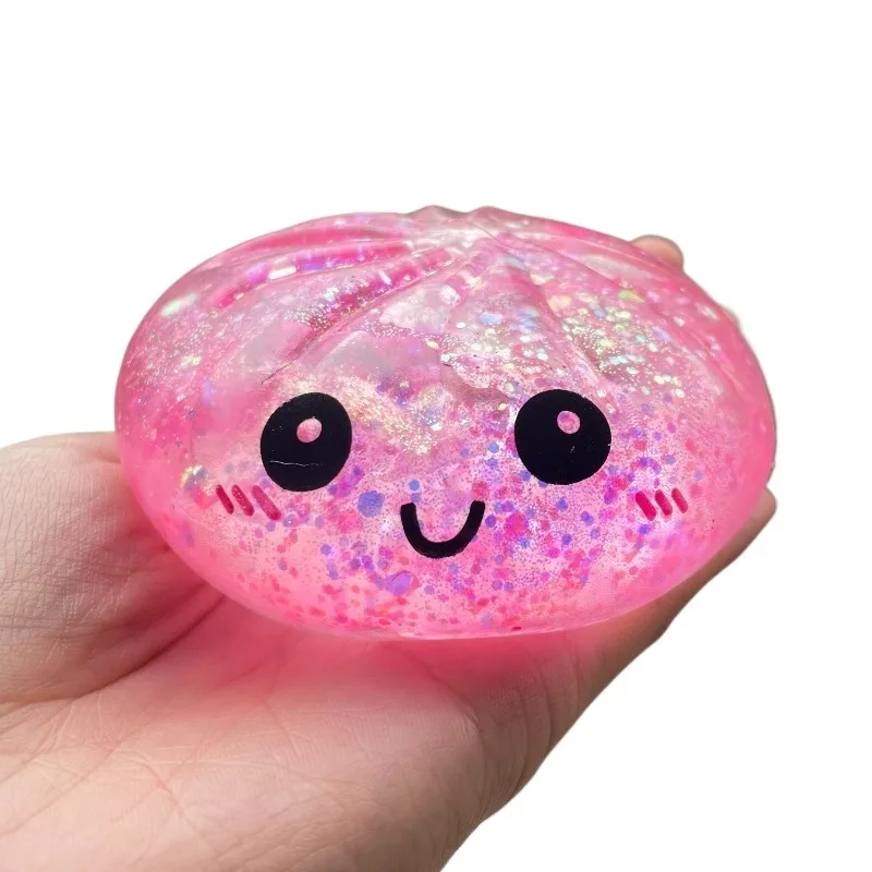Fake Food Squishy Flash Dumpling Pressure Ball Fidget Squishes  Maltose Dough Ball Decompression Fidget Toy Fun Creative Gift