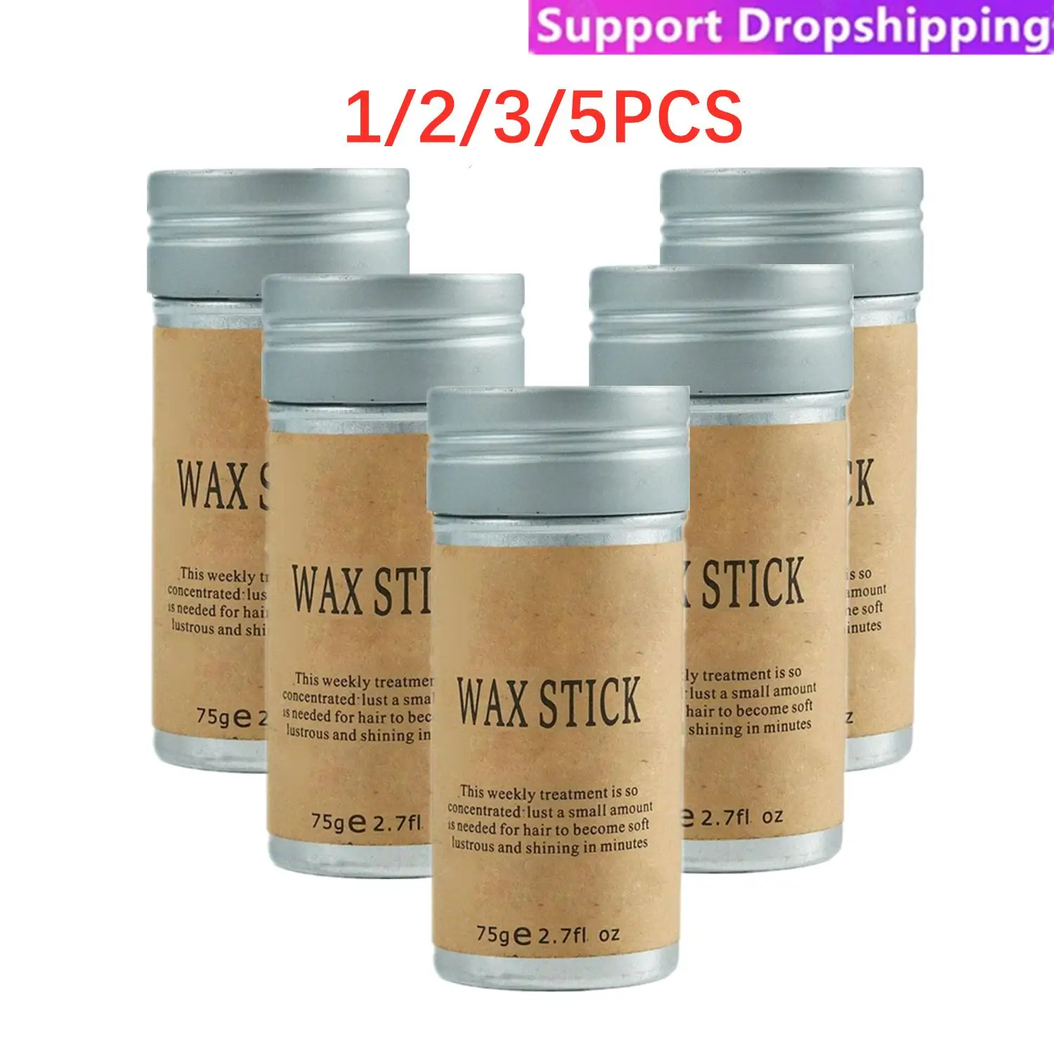 

1/2/3/5Pcs 75g Strong Hold Hair Wax Stick For Hair Styling Wig Knots Healer Gel Stick Thin Baby Hair Perfect Line