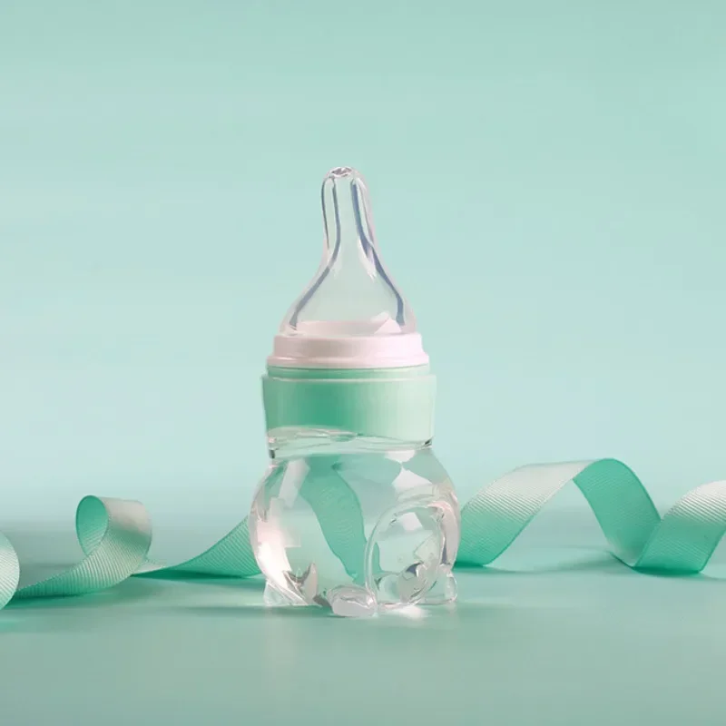 Baby Anti Choking Medicine Feeder Silicone Dropper with Duckbill Tip for Newborns 0-6m