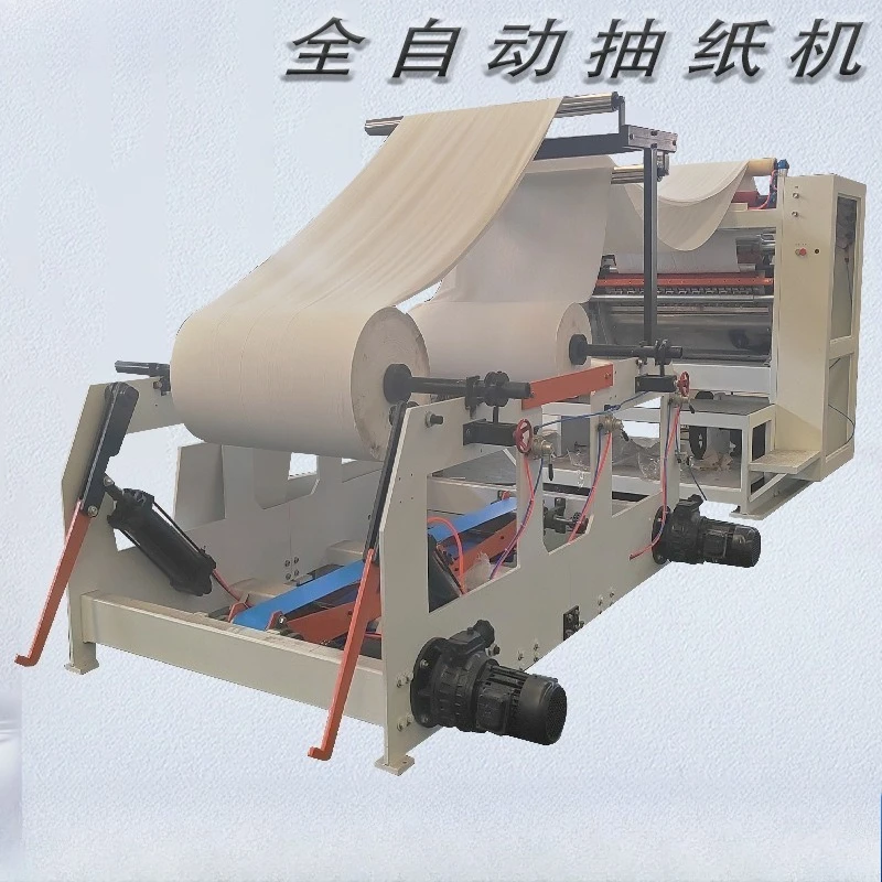 Five rows of soft napkin machine, automatic paper drawing folding machine, boxed facial tissue folding machine