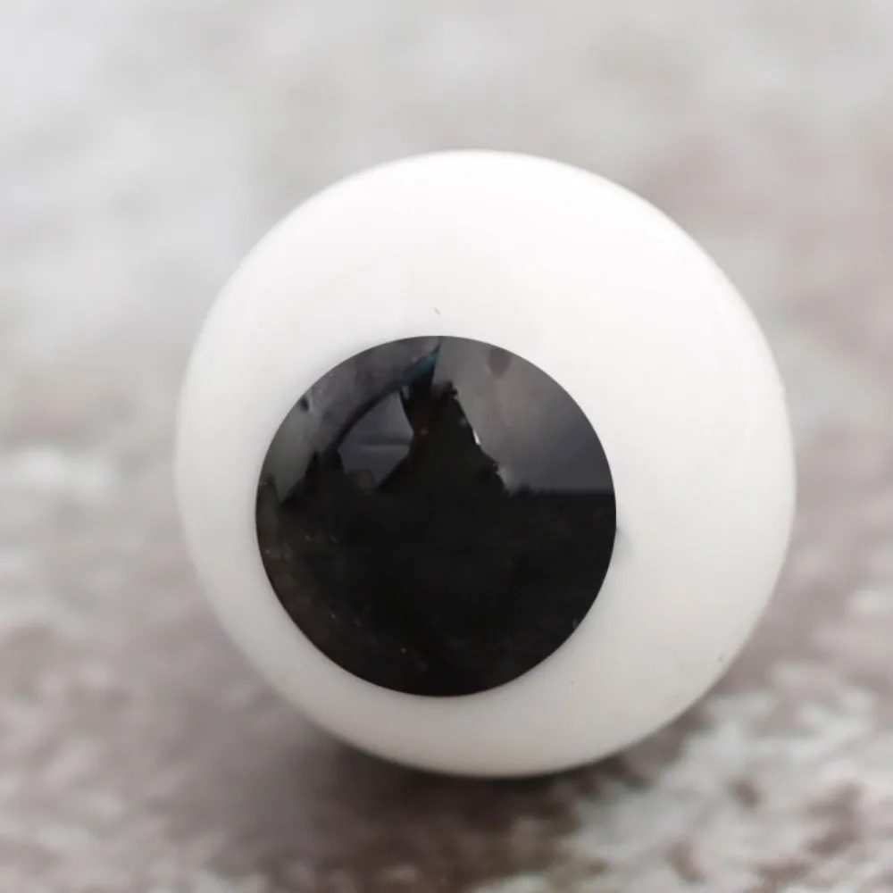 4mm 6mm 8mm 10mm Glass Eyes Eyeball Handle Style Black DIY Making Crafts Accessories Black Pearl Eyes For BJD /for OB11 Dolls
