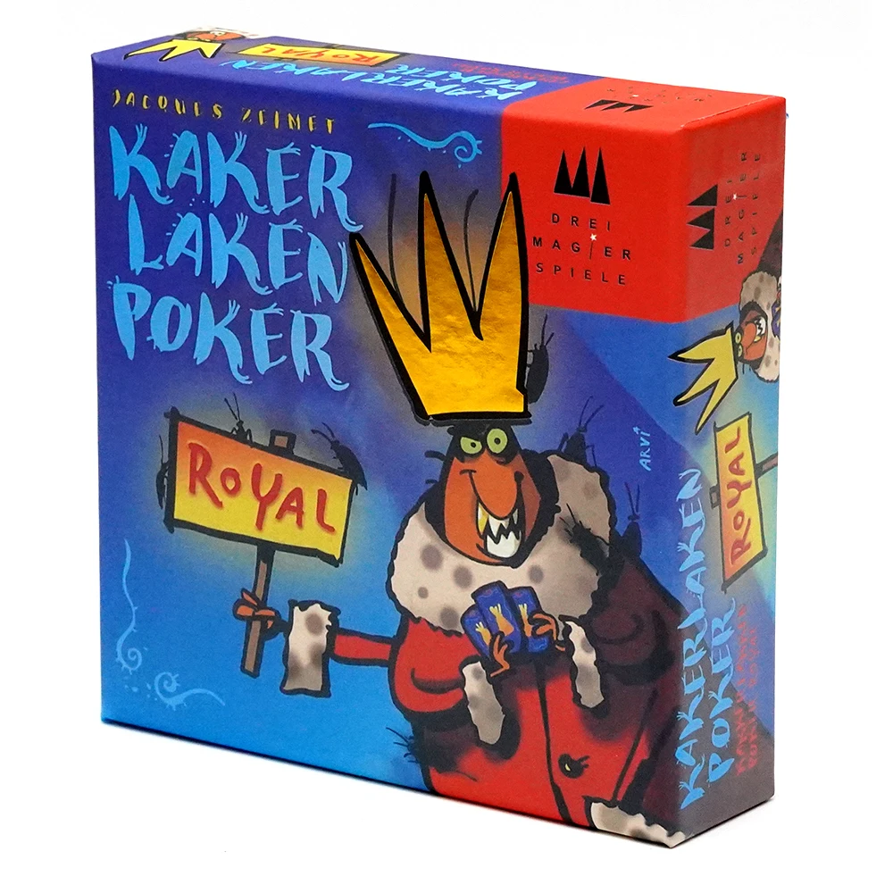 Kakerlaken Poker Royal Gra karciana Blufowanie Zabawa Gra rodzinna Grywanie Zabawna gra karciana Zawodowa zabawa Kakerlaken Poker Royal