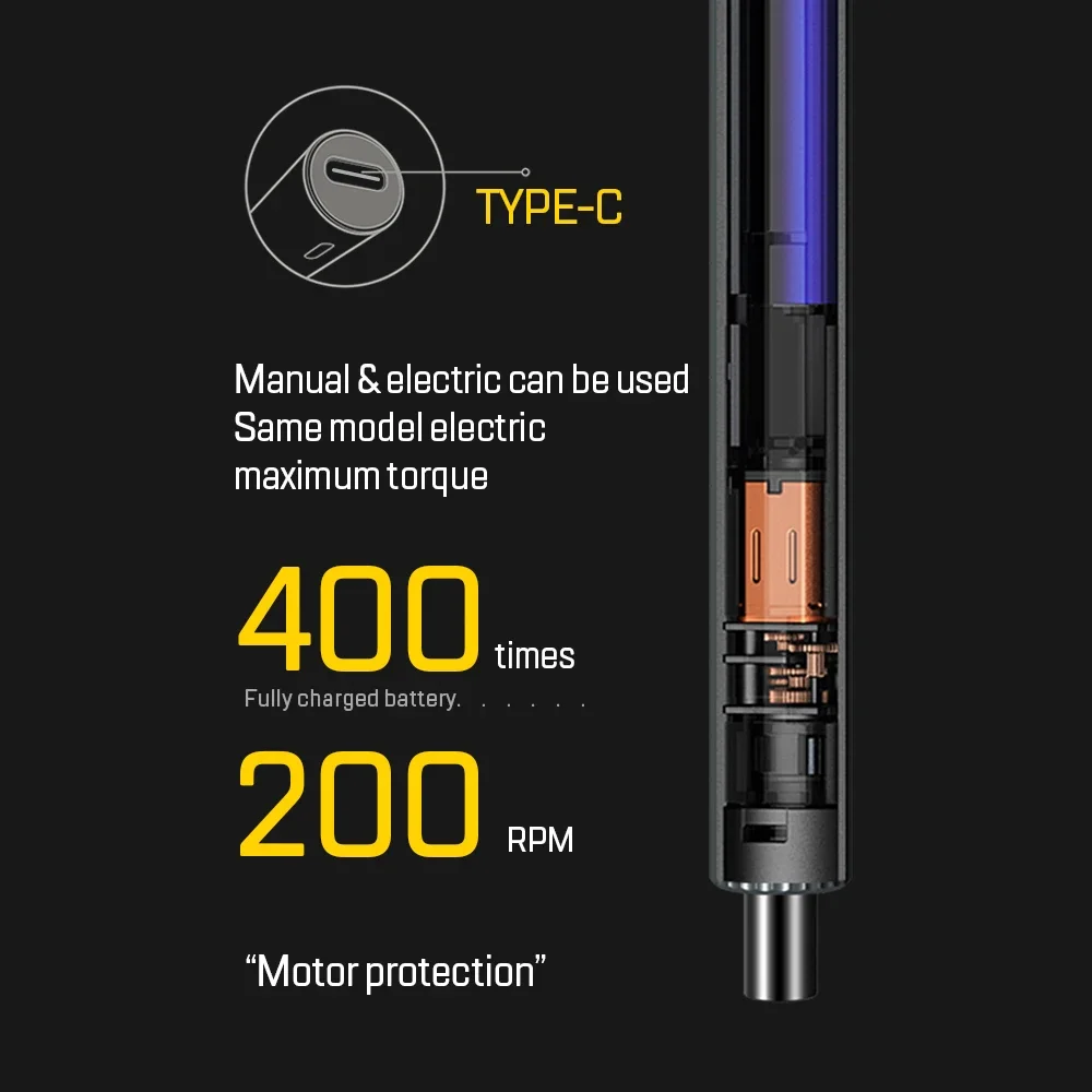 Youfutools 36 in1 New Mini Precise Electric Power Screwdriver Set with 30 Screwdriver Bits Phillips PH00 Torx for Mobile Phones