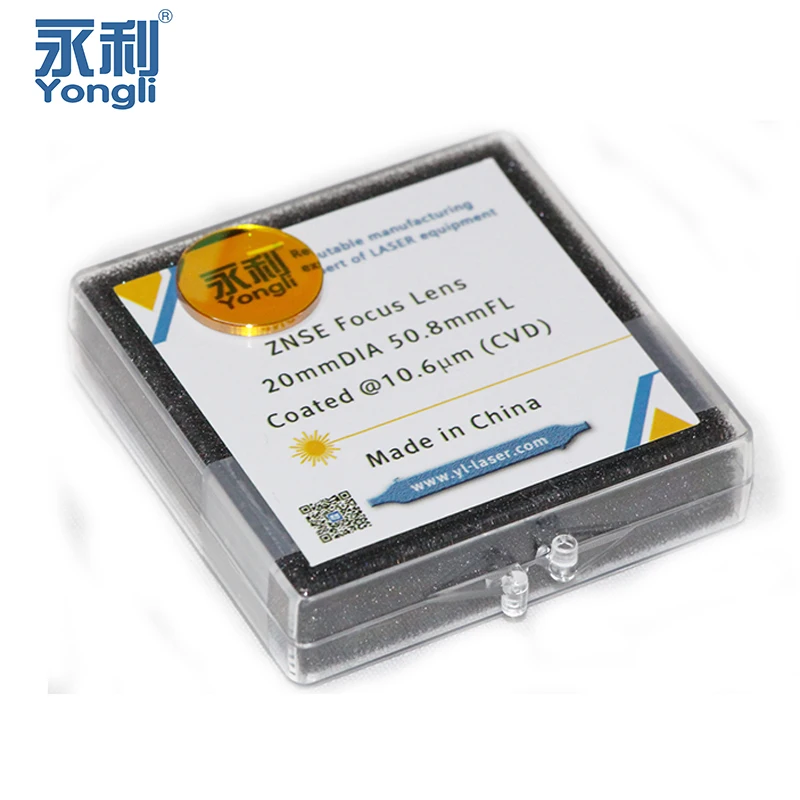 ヨンリフォーカスレンズUSA CVD ZnSe 直径22mm 焦点距離オプション38.1mm～190mm CO2レーザー彫刻切断機精密部品用