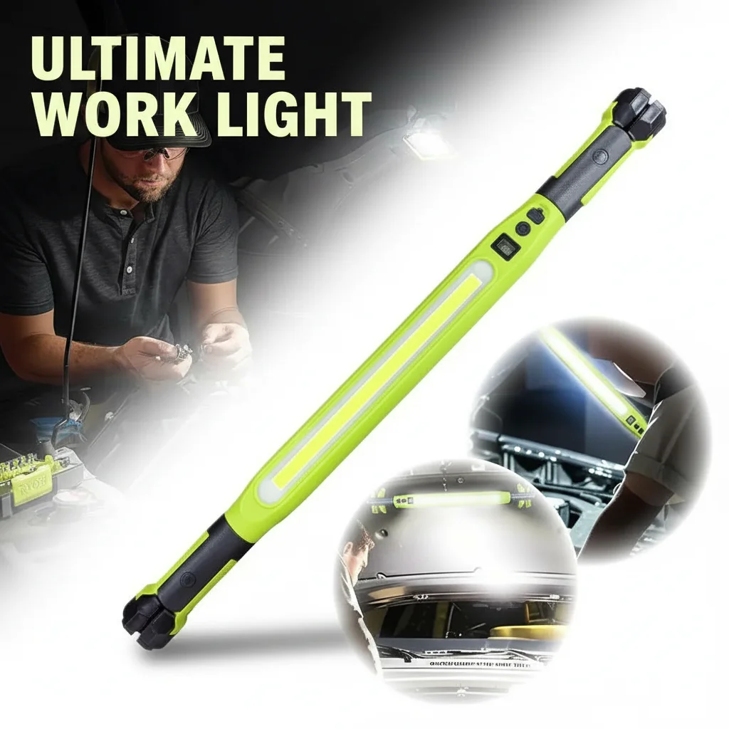 

Суперяркий COB-фонарь для авторемонта с магнитным креплением, многофункциональный рабочий светильник с зарядным крючком для гаража и автомобиля