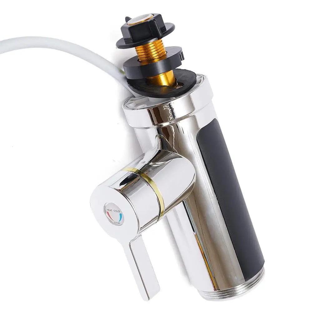 220V 300W elektrischer Wasserhahn mit kontinuierlichem Warmwasser bereiter, 15-50 Grad C Temperatur bereich, 360 ° drehbarer Wasserhahn für Küche,