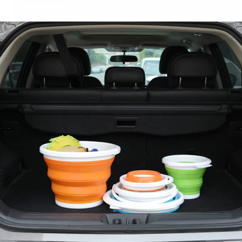 

3L Collapsible Bucket Portable Folding Water Bucket Car Washing Fishing Household Plastic Travel Outdoor Camping Bucket