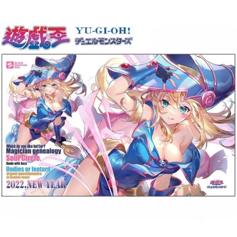 

Yu Gi Oh Self Made Solo Dueling Card Pad Black Magician Girl Anime Game Waterproof Thickened HD Custom Made Battle Table Mat Toy