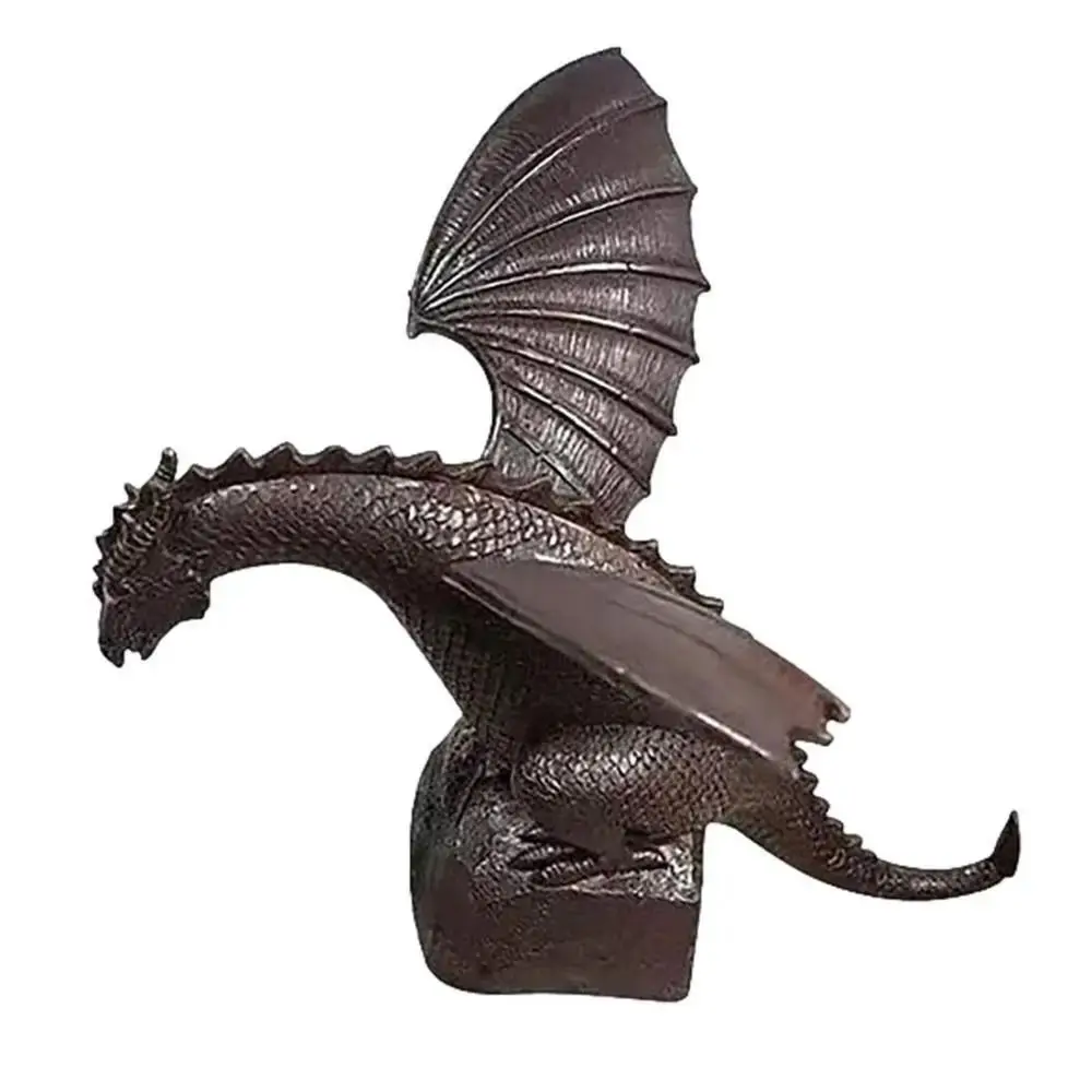 Realistic Garden Fountain Dragon Statue Resin Retro Fountain Spray Dragon Dragon Pattern Water Spray Dragon Outdoor Decoration