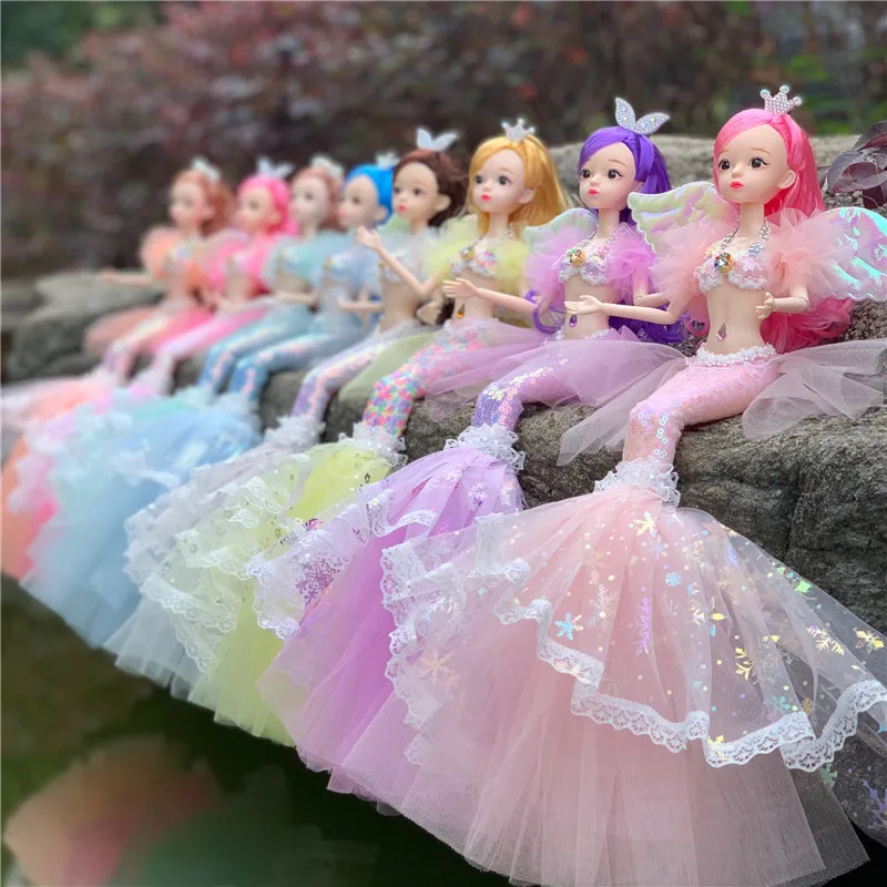 Beautiful Mermaid Doll Girl Toy Princess Children's Birthday Gift Doll Doll Doll Playhouse