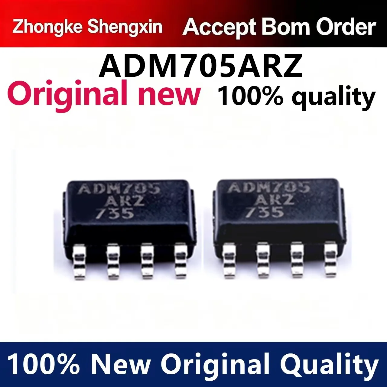 (5pcs-100pcs) ADM705ARZ-REEL7 Low-Cost Microprocessor Monitoring Package SOP8 Brand New Original