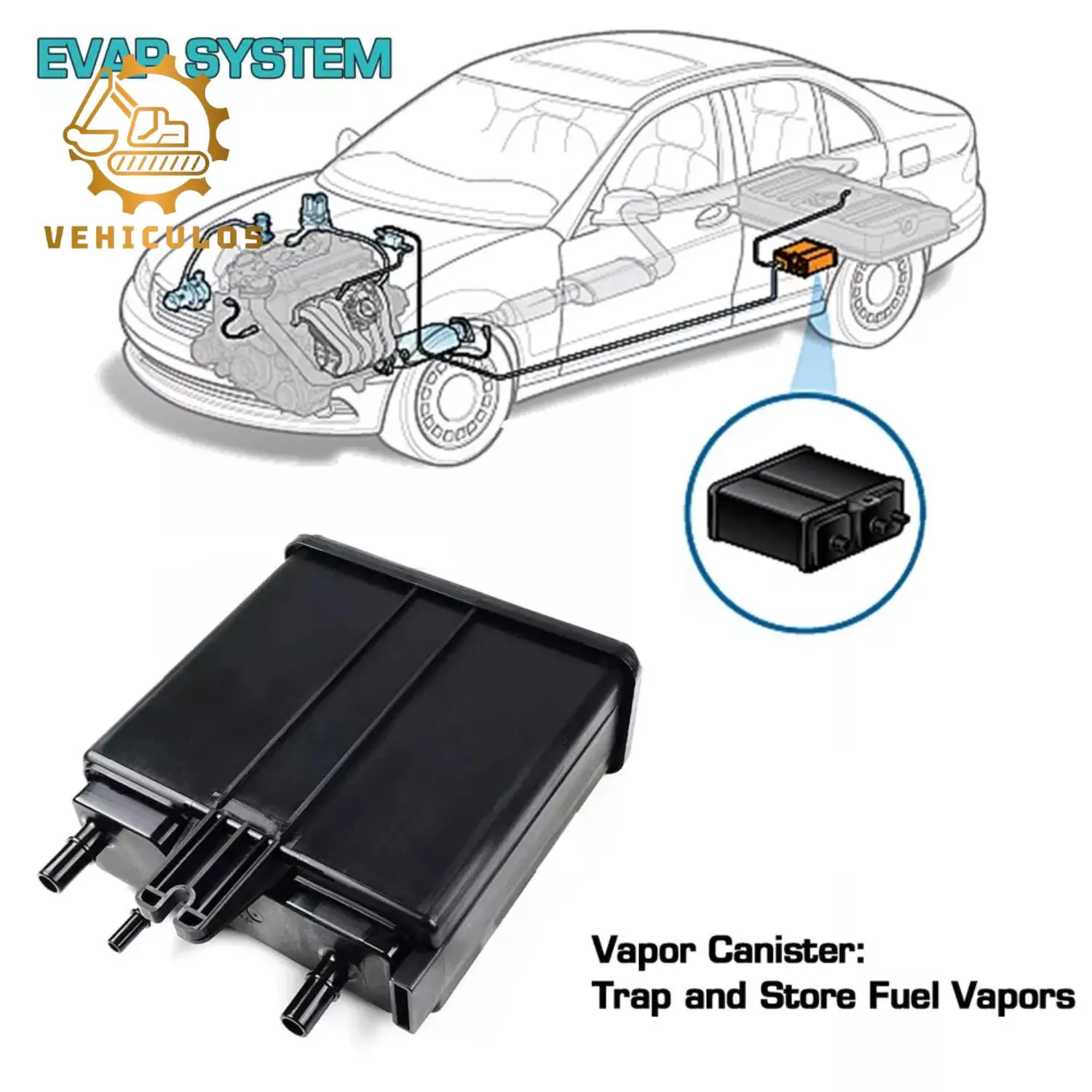 

Fuel Vapor Canister with Spanner Tool for Buick, Cadillac, Chevy & GMC 2004-2016 V6 V8 Engines, Emissions Control Replacemen