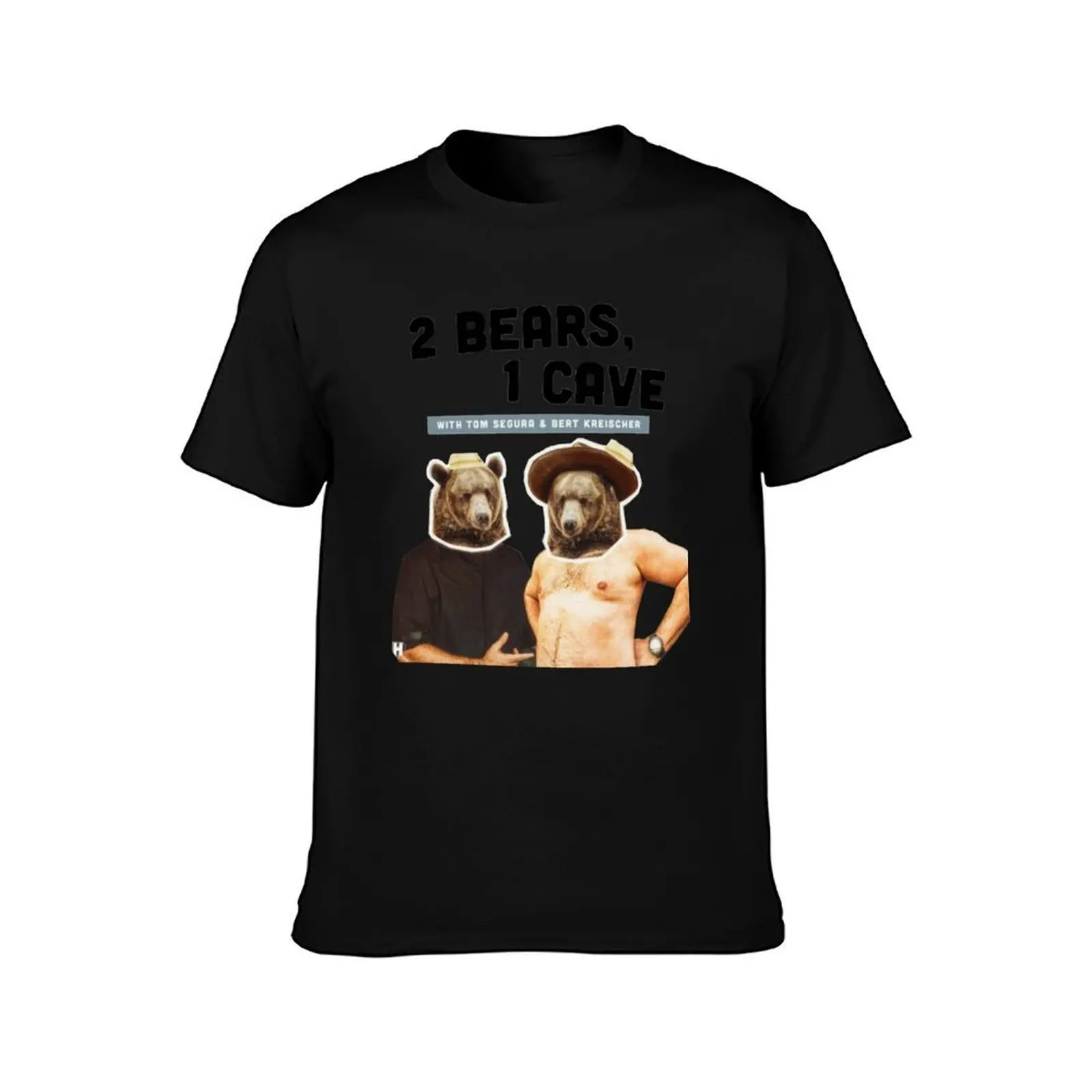 2 Bears 1 Cave Original Podcast T-Shirt Summer Casual Cotton Tee Oversized Streetwear Tops Vintage Graphic Print