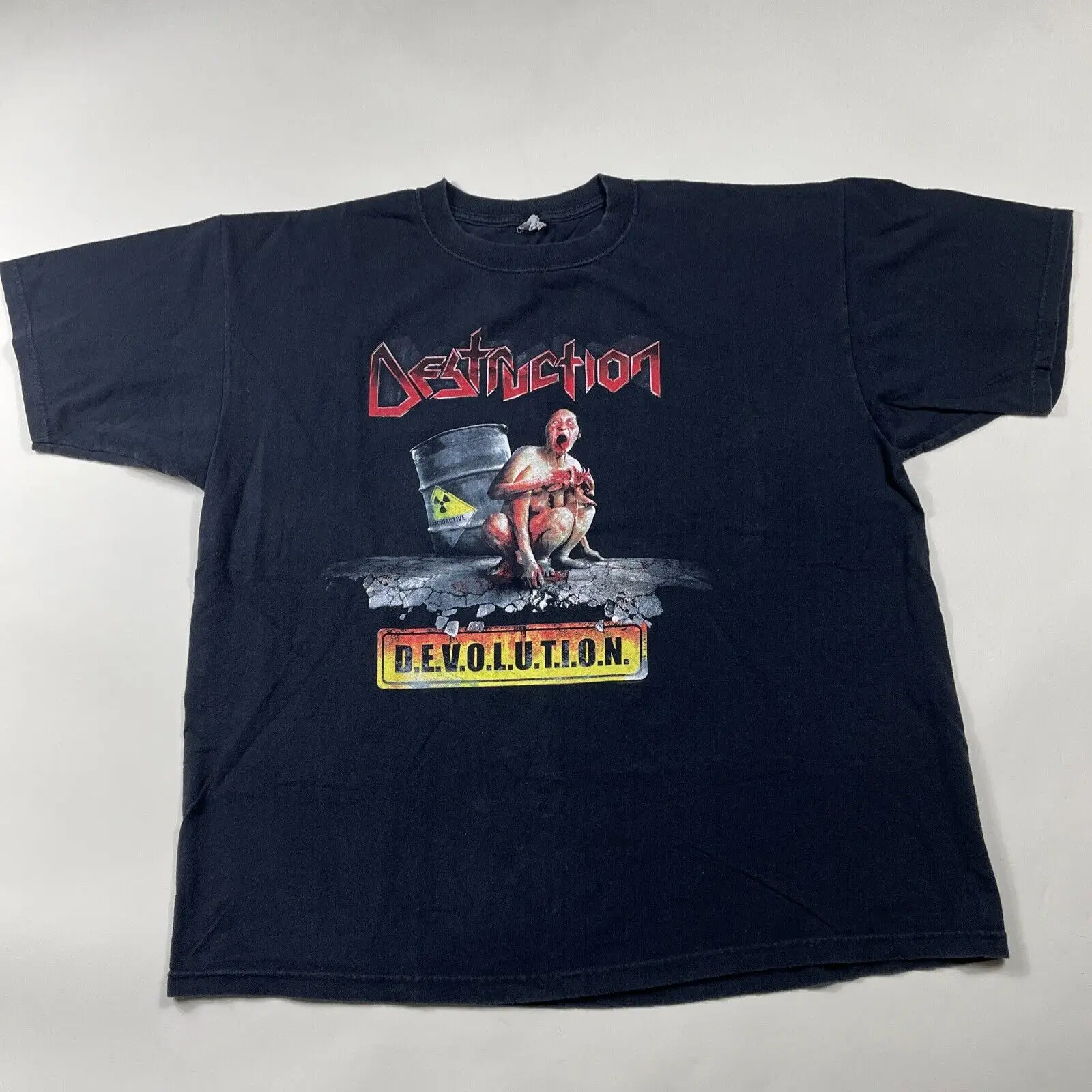 Destruction Devolution T Shirt 2009 Tour 25 Year Of Total 2Xl Black