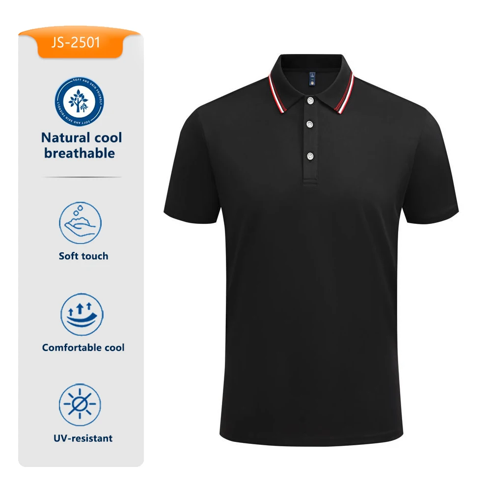 

Men's Polo Shirt Short Sleeve Tee Breathable Casual Summer Top Uv Resistant Cool Comfortable Soft Touch​​ 2025 Trendy Clothing
