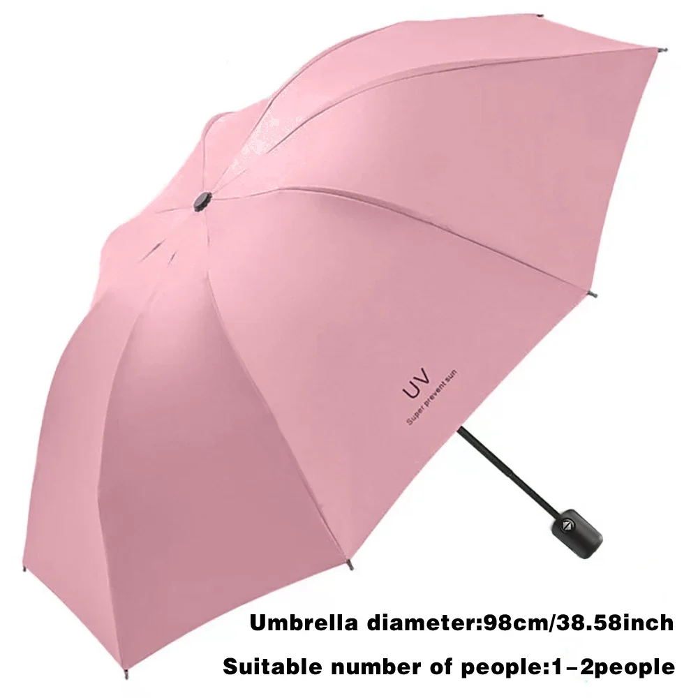 Reise wesentliche Sonnenschutz Sonnenschutz Regenschirme UV automatische Regenschirm niedlichen Druck im Freien Picknicks Wandert our Roségold Brief