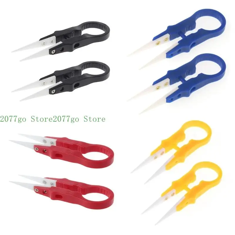 

Y1UD 2Pcs Ceramic Tweezers Straight Tip Heat Resistant Antistatic Ceramic Tweezers
