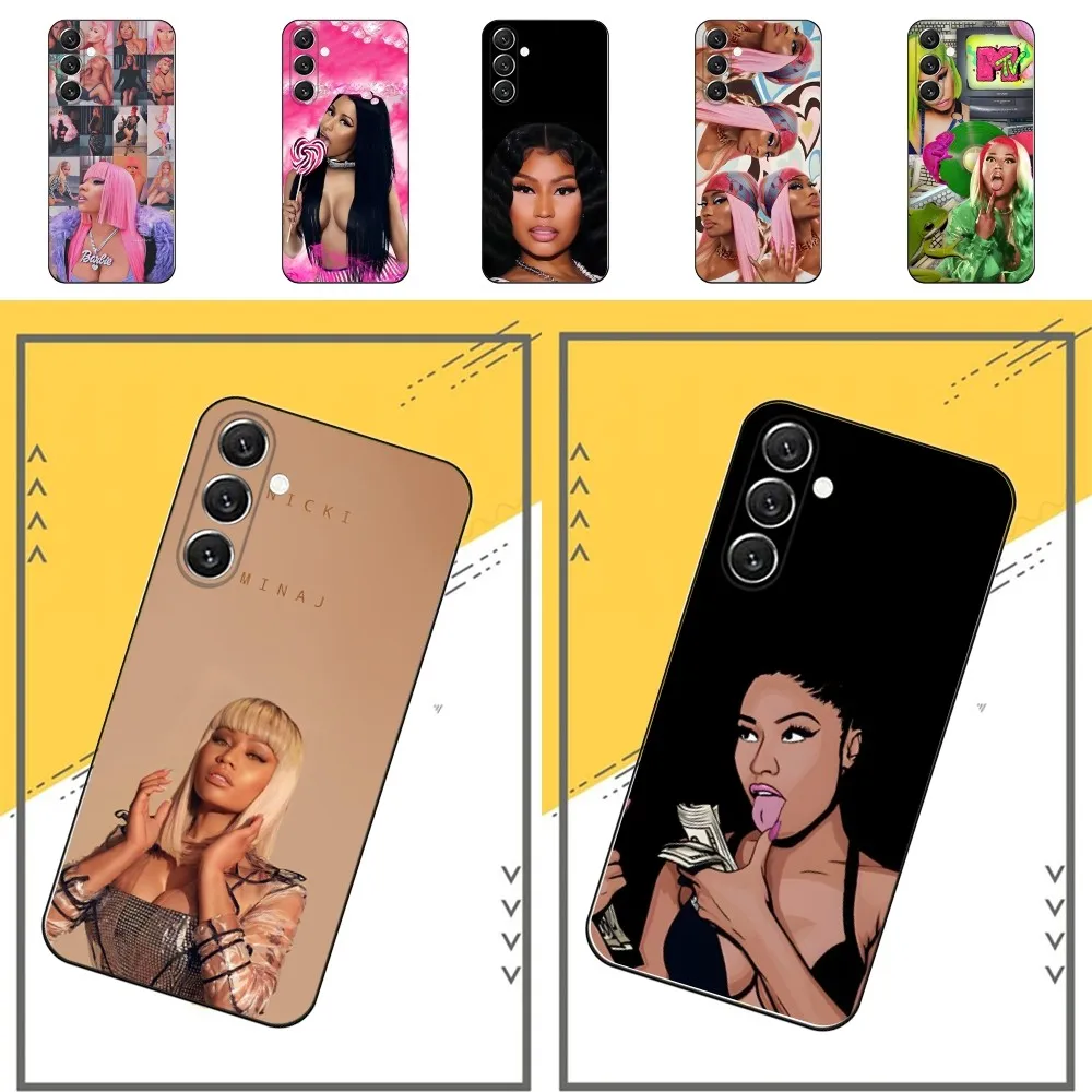 Nicki M-Minaj Rapper   Phone Case For Samsung S24,S21,S22,S23,S30,Ultra,S20,Plus,Fe,Lite,Note,10,9,5G Black Soft Cover