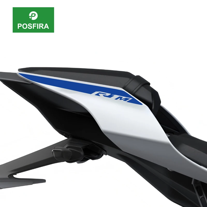 

POSFIRA наклейки на заднее сиденье мотоцикла, виниловые наклейки для Yamaha R1M 2015 2016 2017 2018 2019 2020 2021 2022 2023 2024, аксессуары