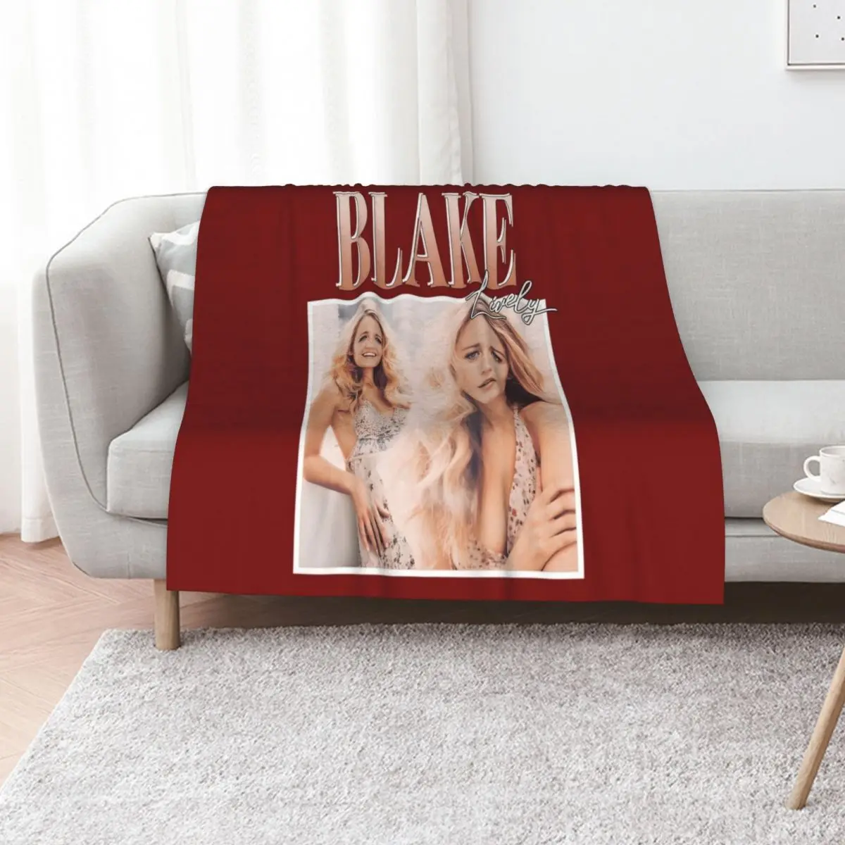 Blake Lively Classic Throw Blanket Color Fast Cozy Throw Blanket
